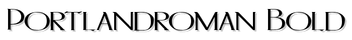 PortlandRoman Bold font